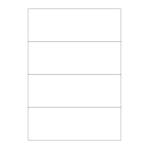 Markin etichette su foglio A4 210x74 mm senza margini