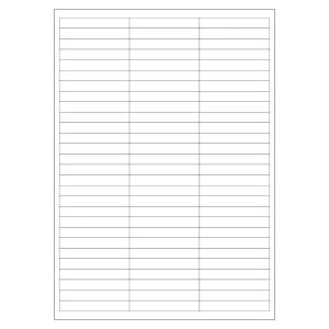 Markin etichette su foglio A4 67x10 mm con margini