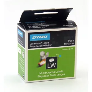 Dymo etichette adesive per stampanti Labelwriter 13x25 mm removibili