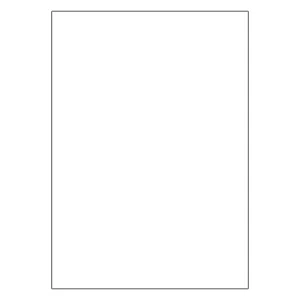Etichette laser in A4, poliestere bianco opaco, formato 210 x 297 mm