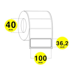 Etichette adesive 100x36 mm - carta termica diretta