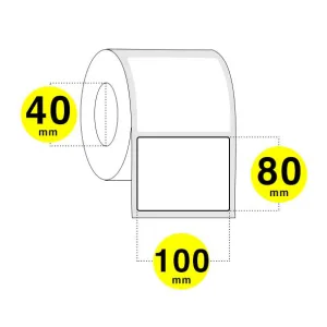 Etichette adesive 100x80 mm - carta termica diretta