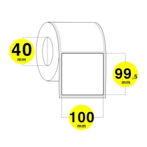 Etichette adesive 100x100 mm - carta termica diretta