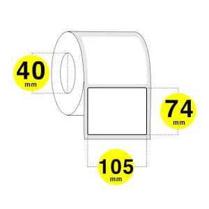 Etichette adesive 105x74 mm - carta termica diretta