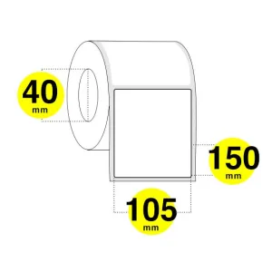 Etichette adesive 105x150 mm - carta termica diretta