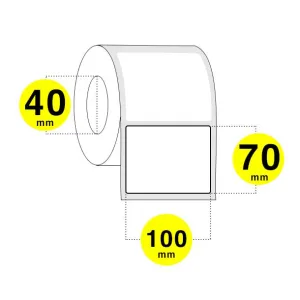 Etichette adesive 100x70 mm - carta bianca opaca (vellum)