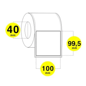 Etichette adesive 100x100 mm - carta bianca opaca (vellum)