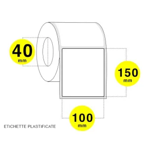 Etichette adesive 100x150 mm - polipropilene bianco