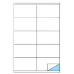 Etichette adesive su foglio A4 105x57 mm. Con margini