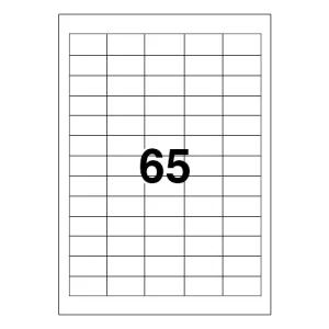 Markin etichette su foglio A4 38,1x21,2 mm con angoli vivi