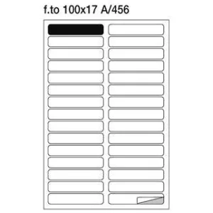 Markin etichette su foglio A4 100x17 mm angoli arrotondati