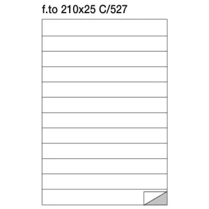 Markin etichette su foglio A4 210x25 mm senza margini