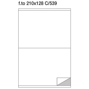 Markin etichette su foglio A4 210x128 mm con margini