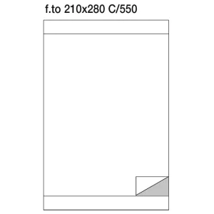 Markin etichette su foglio A4 210x280 mm con margini